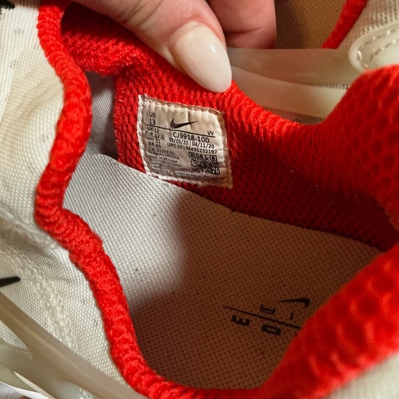 Nike x Stüssy Zoom Spiridon Cage 2 White Red Sneakers Men’s Size 13 - Picture 3 of 16